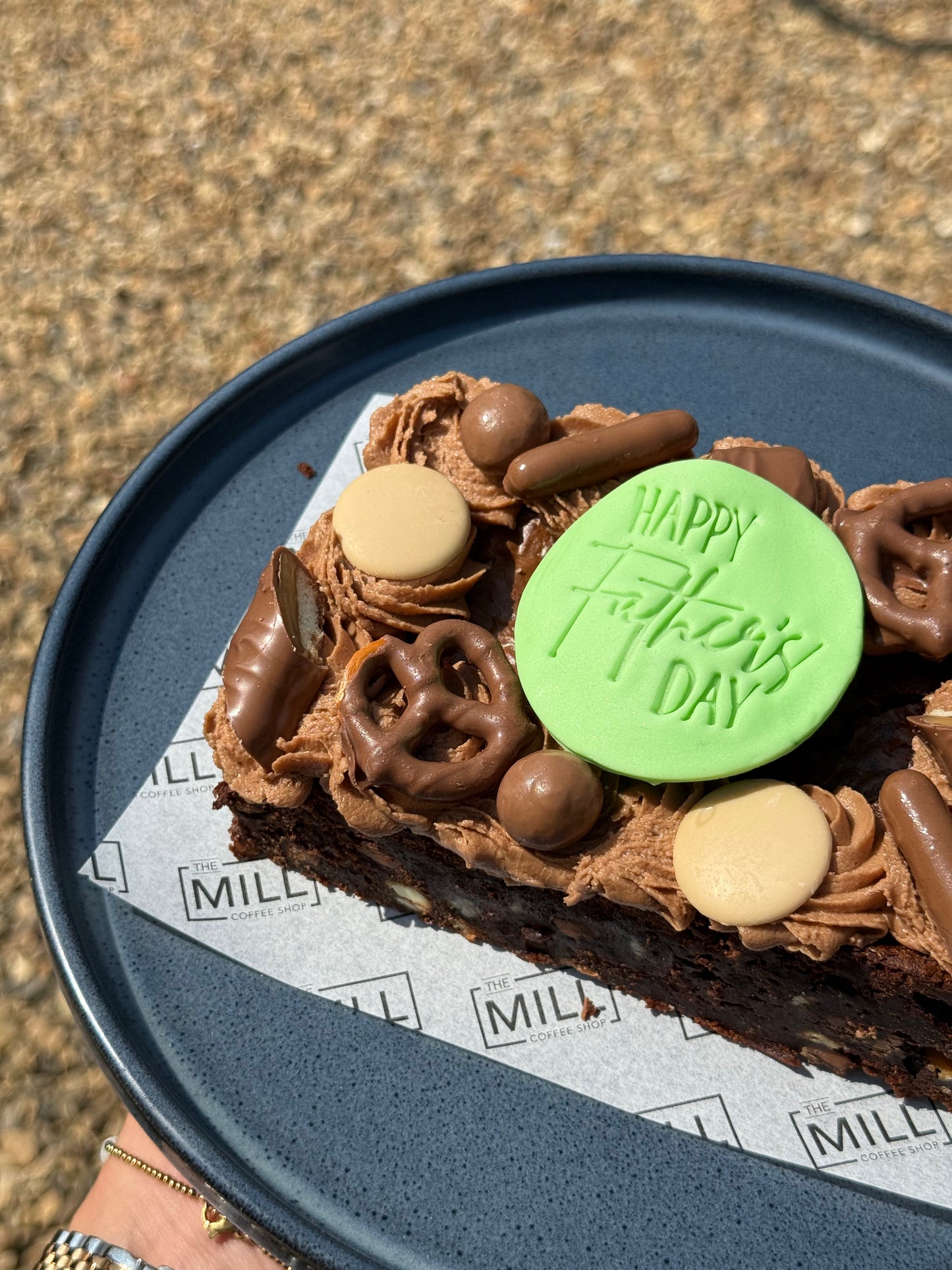 Fathers Day Brownie Slab