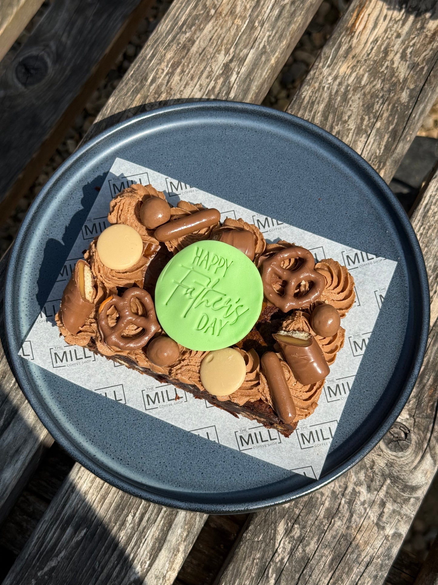 Fathers Day Brownie Slab