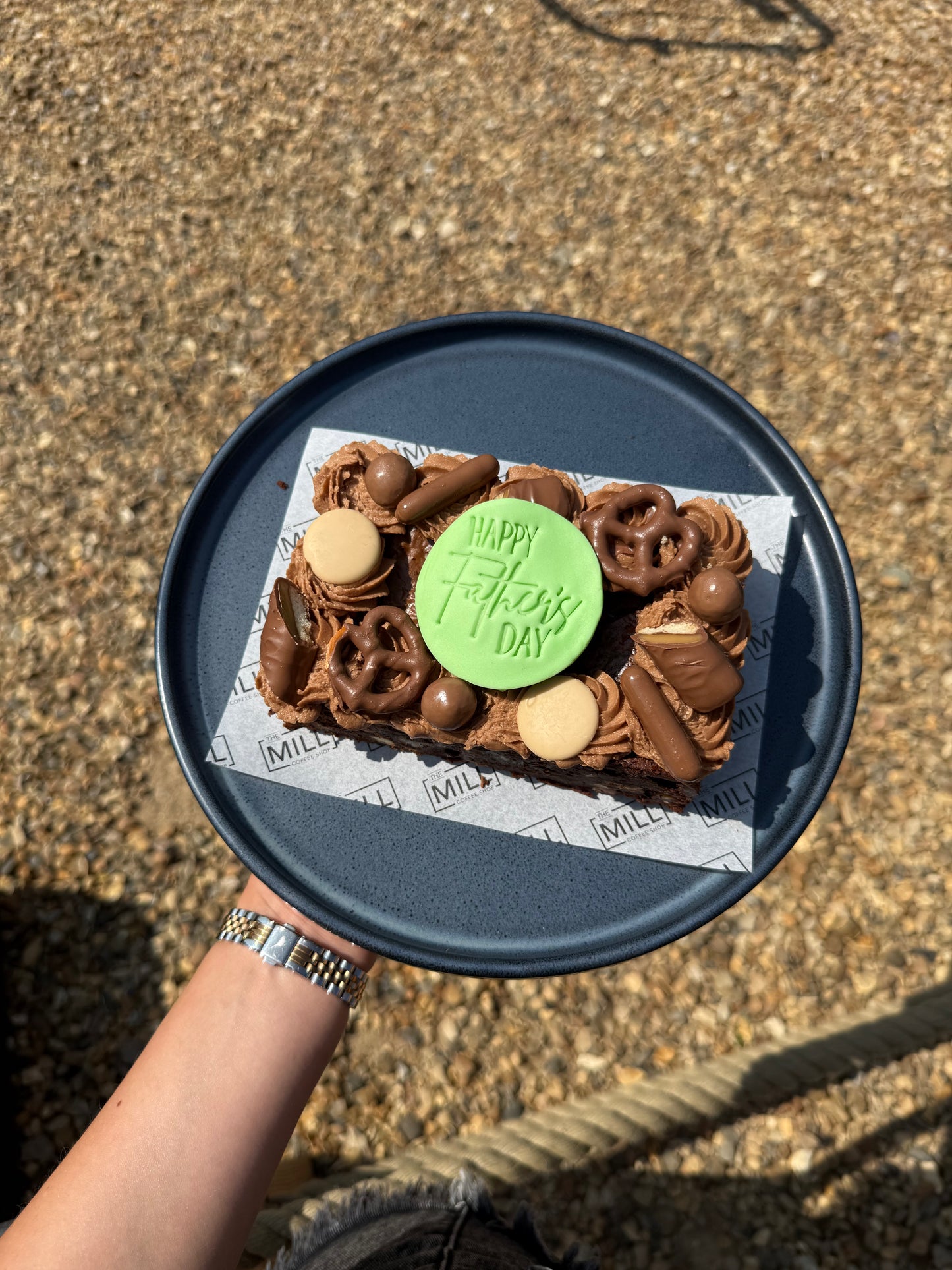 Fathers Day Brownie Slab
